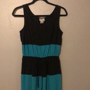 👗🖤 Teal/Black Maxi Dress 🖤👗